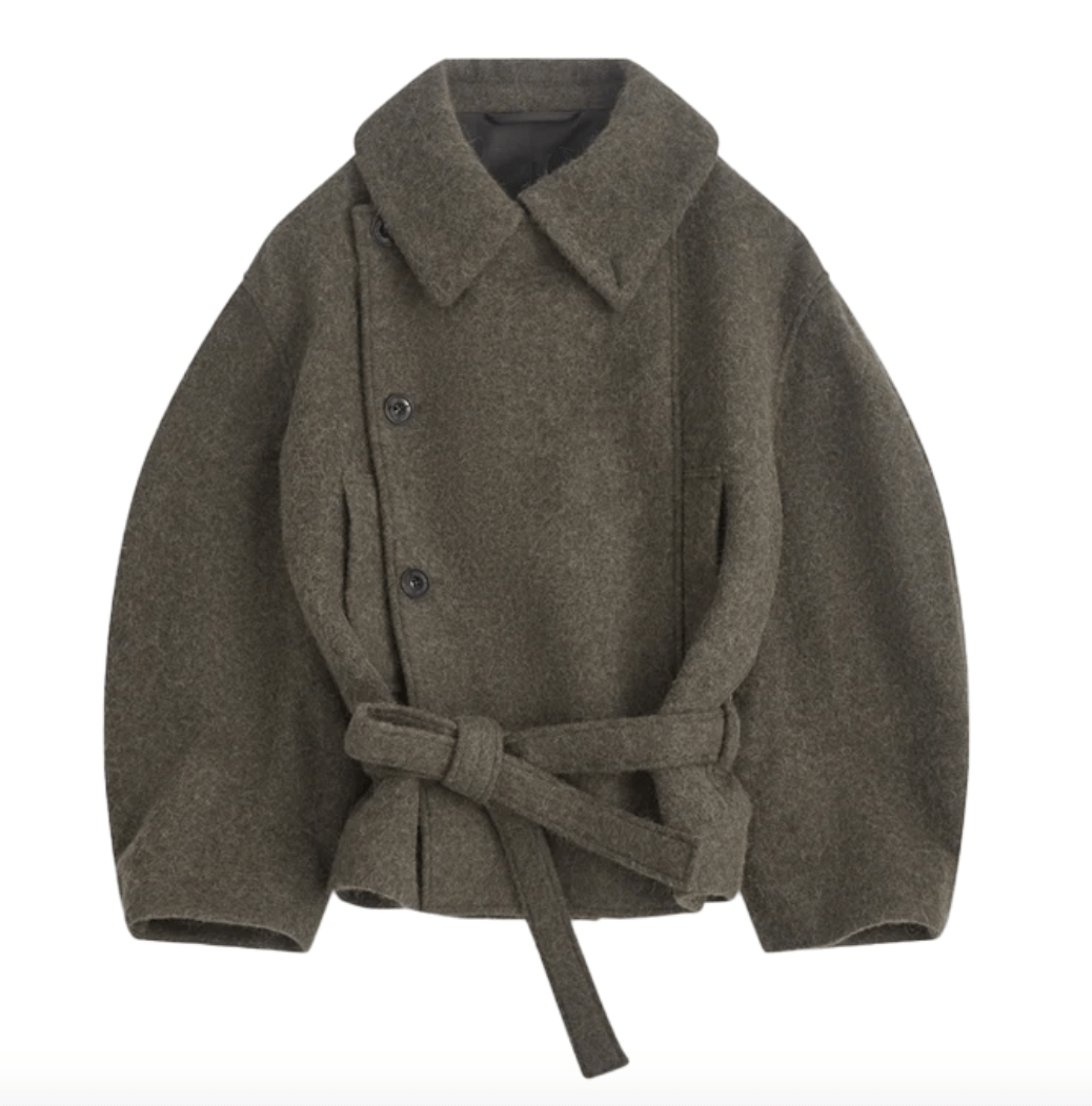LEMAIRE Asymmetric Bathrobe Short Coat