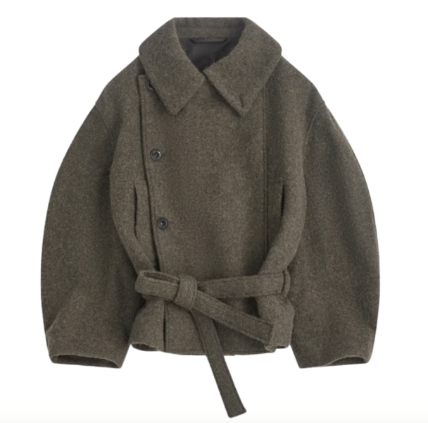LEMAIRE Asymmetric Bathrobe Short Coat