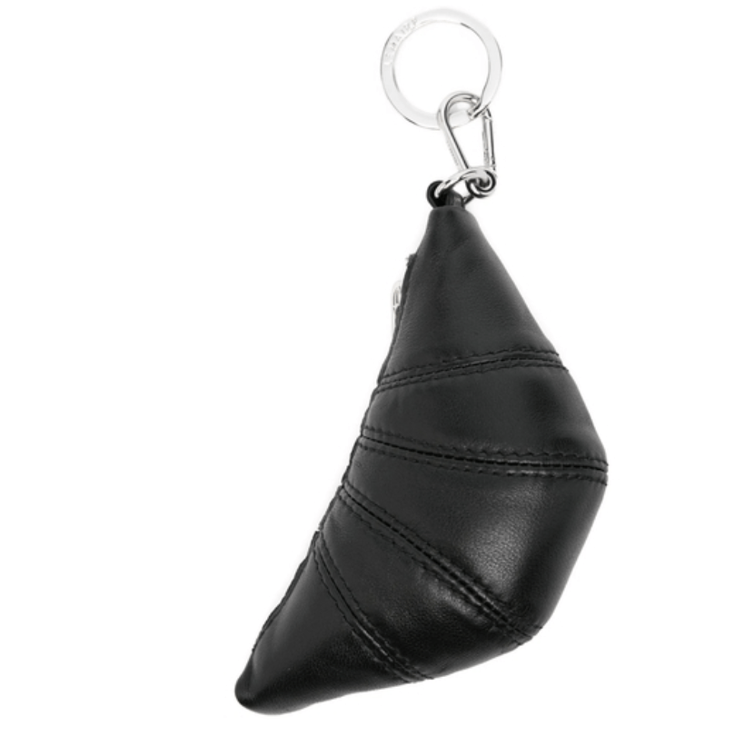  Black Mini Croissant Keyring 