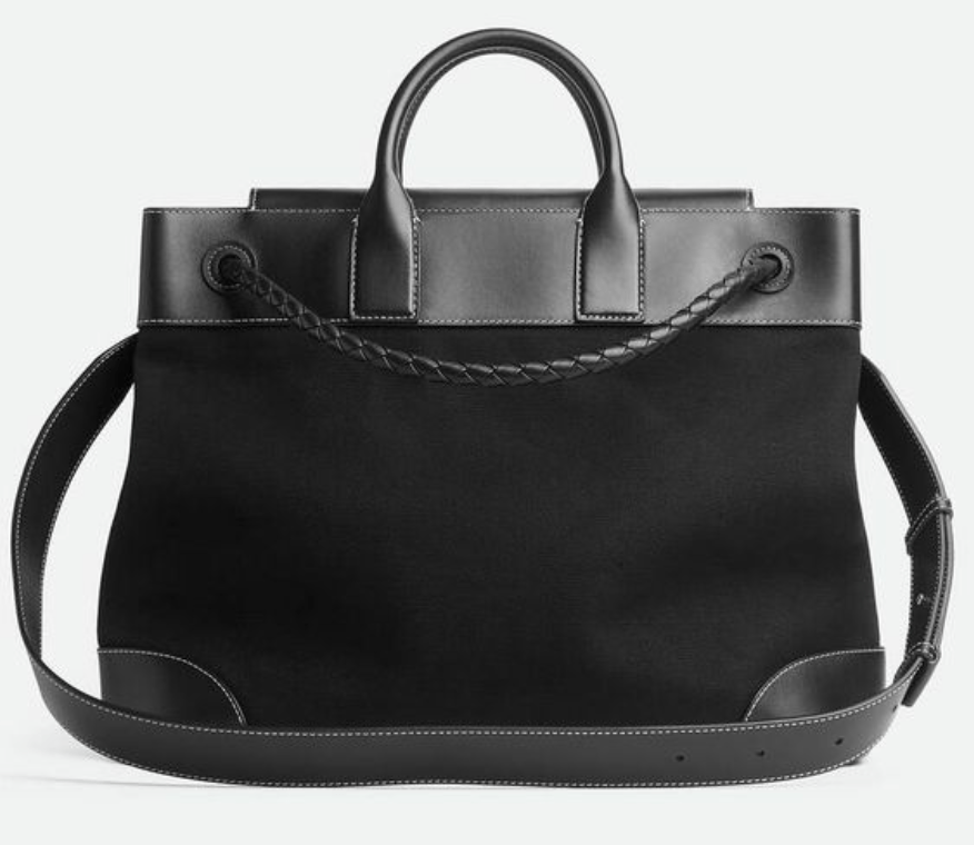 Beaded Sling Bow Black Shoulder Bag