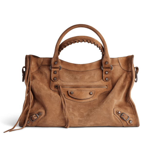 Balenciaga Le City Bag Medium Camel Suede