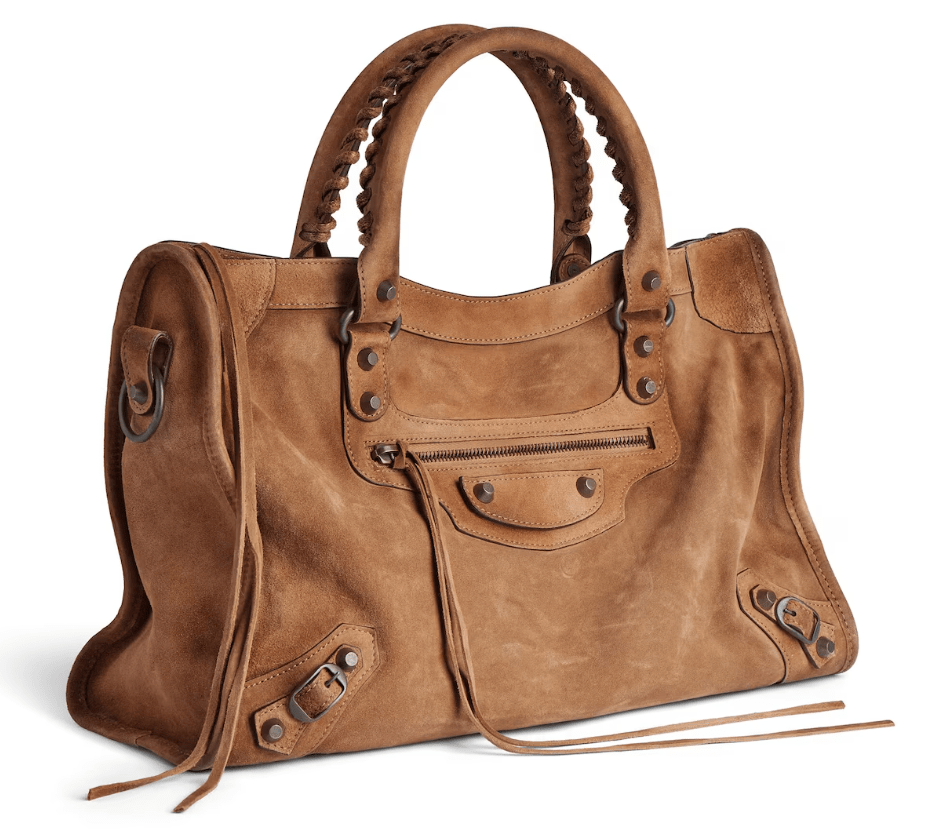 Balenciaga Le City Bag Medium Camel Suede