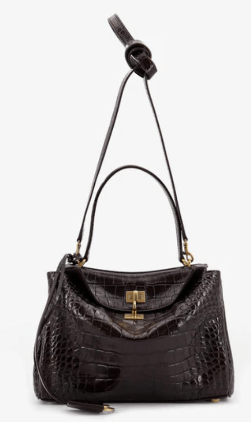 Balenciaga Rodeo Handbag Small Espresso 