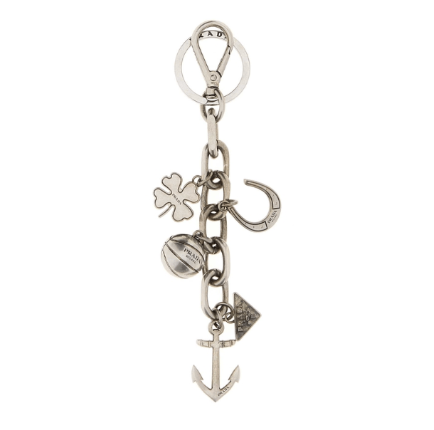 Prada Silver Keyring