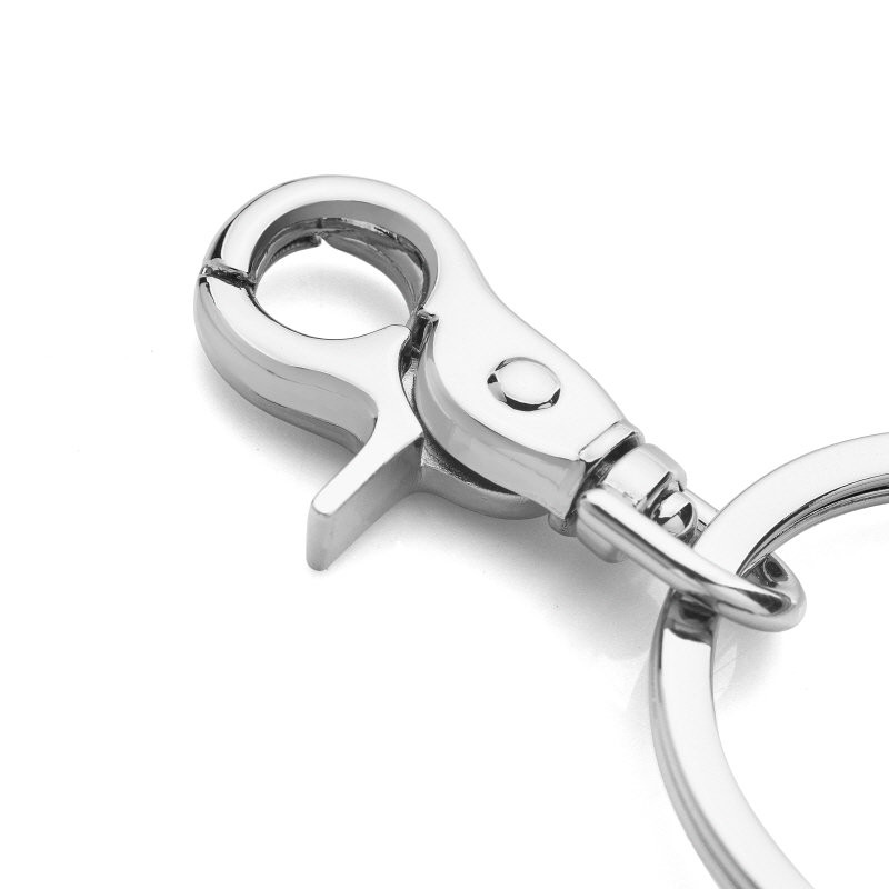 SMOOTH LEATHER INJECTED ORB STAR KEYRING 