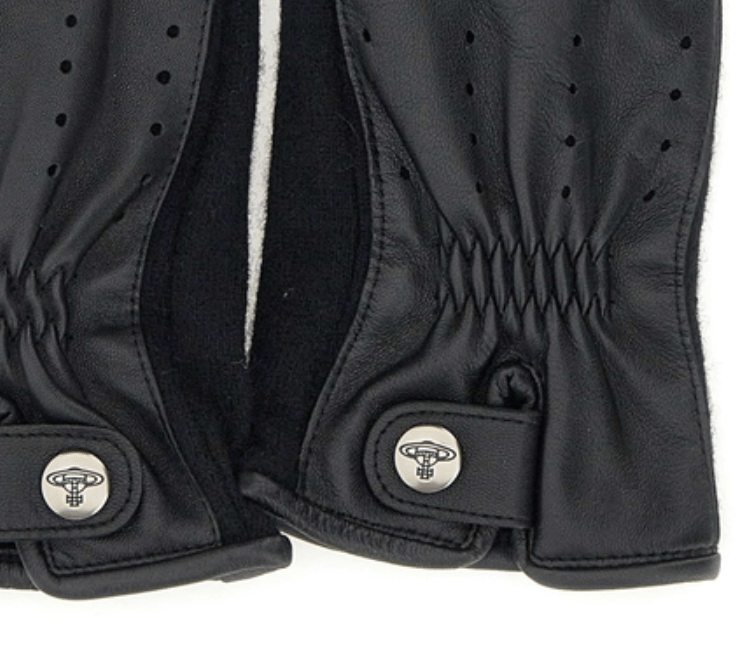 Vivienne Westwood Black Leather Gloves