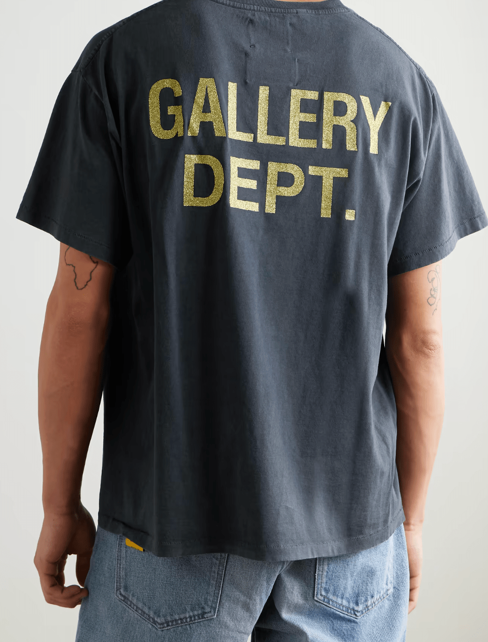 GALLERY DEPT. Big Ripper Glitter Print Cotton Jersey T-Shirt