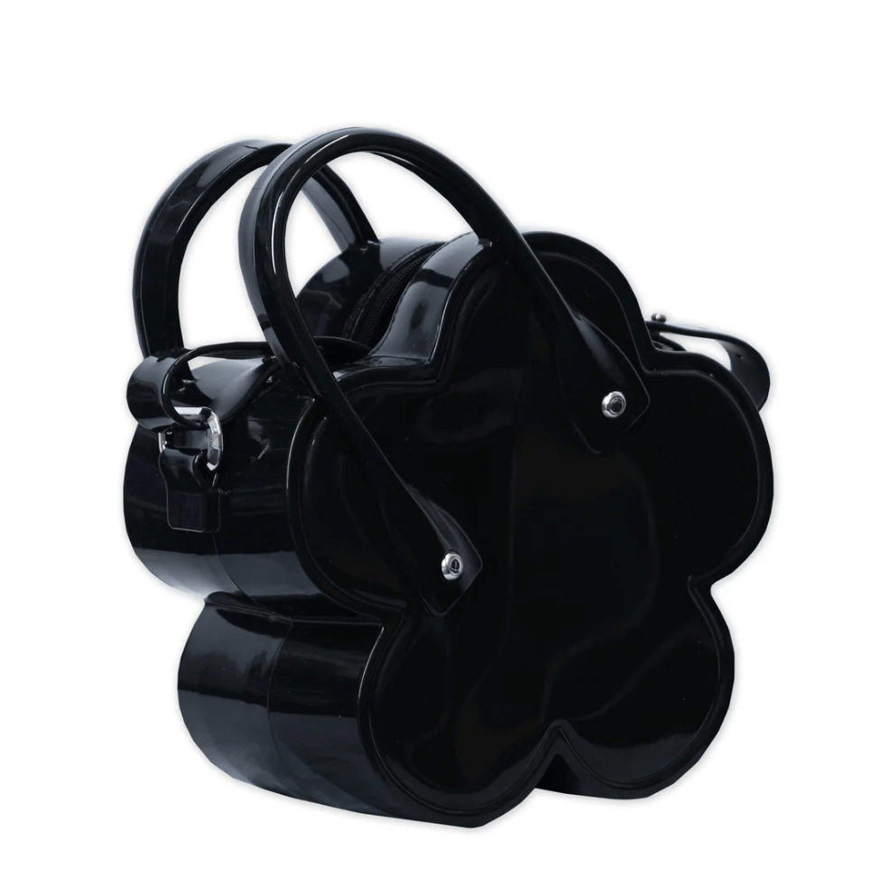 CDG GIRL  GIRL x Melissa Flower Bag Black 