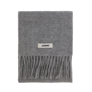 JACQUEMUS L'ECHARPE CARRO GREY