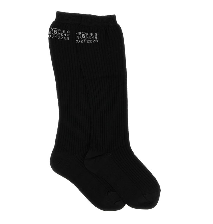 MM6 Maison Margiela Black Socks