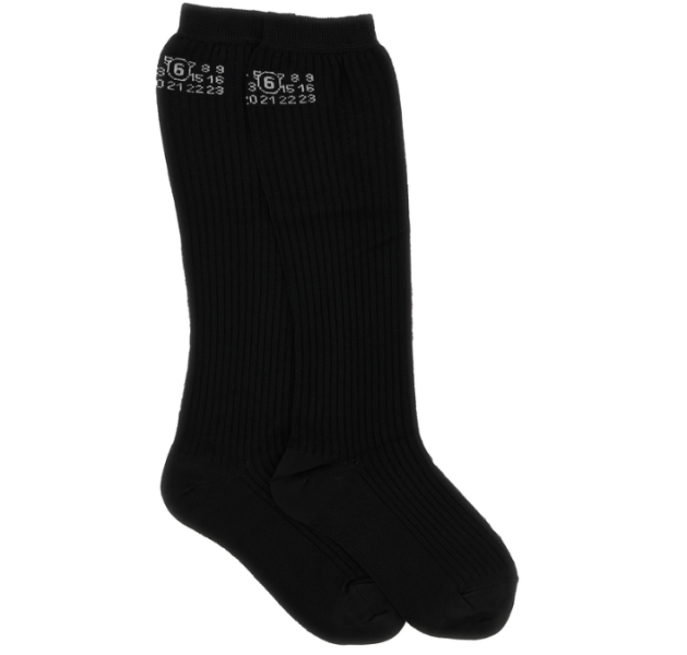 MM6 Maison Margiela Black Socks