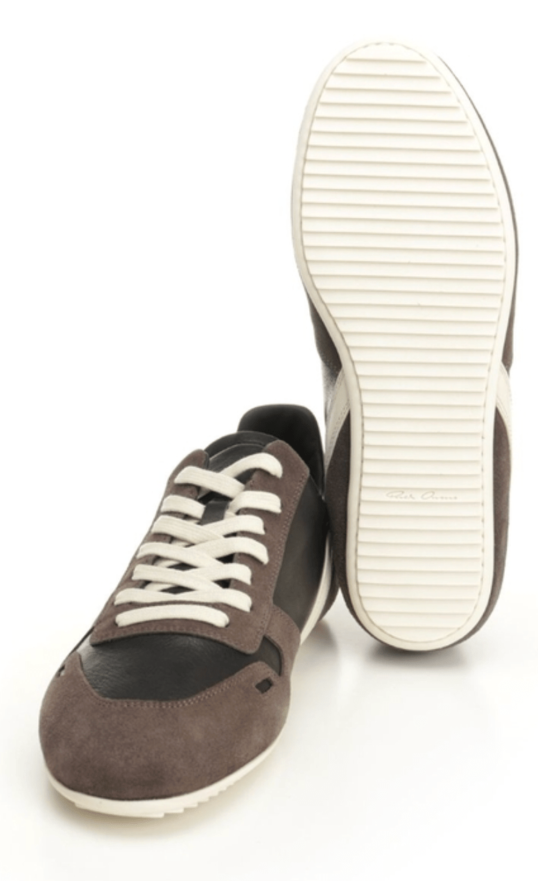 Rick Owens Minimal Black Brown Sneakers