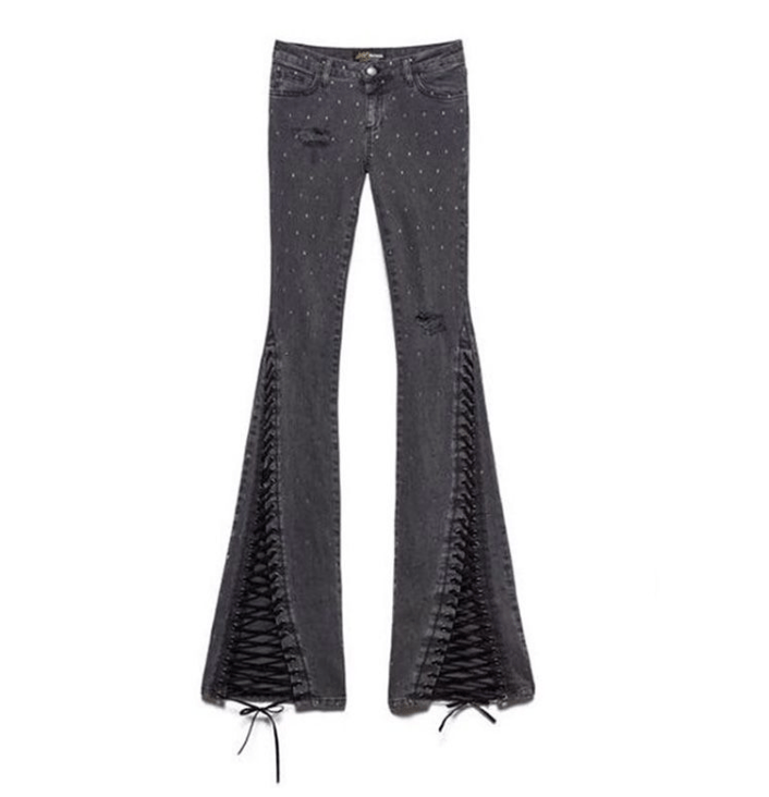 ALYSSA Studded Denim Pants