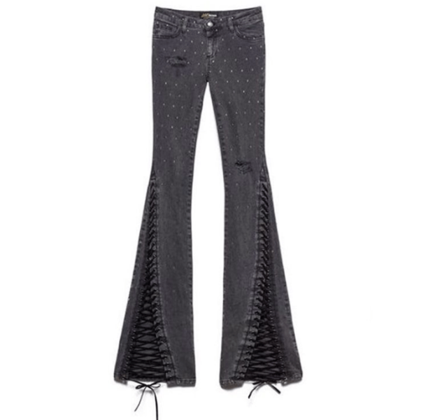 ALYSSA Studded Denim Pants