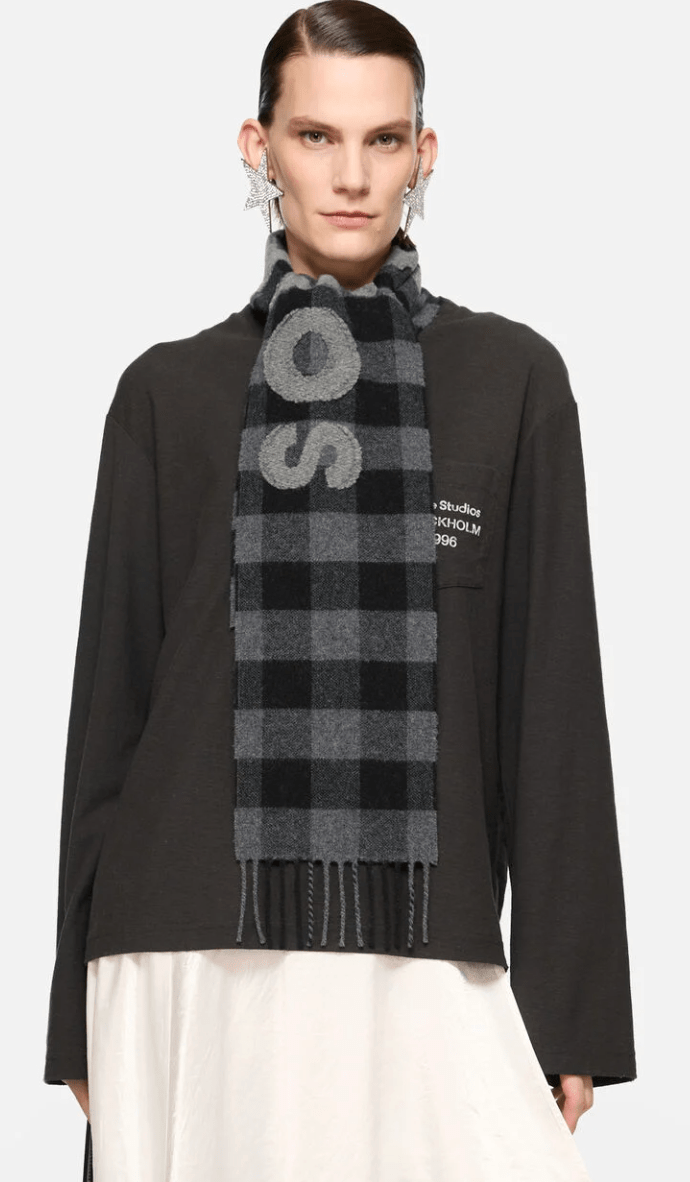 Check logo scarf - Narrow