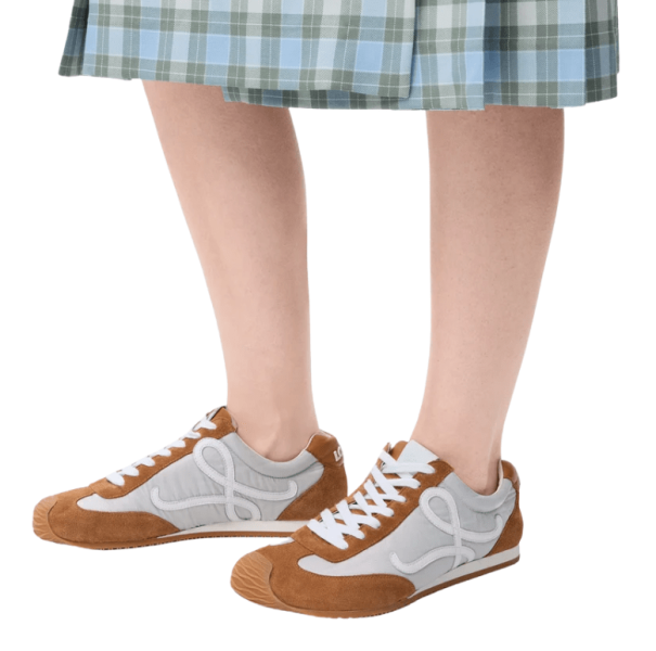 Ballet Runner 2.0 in nylon and calfskin