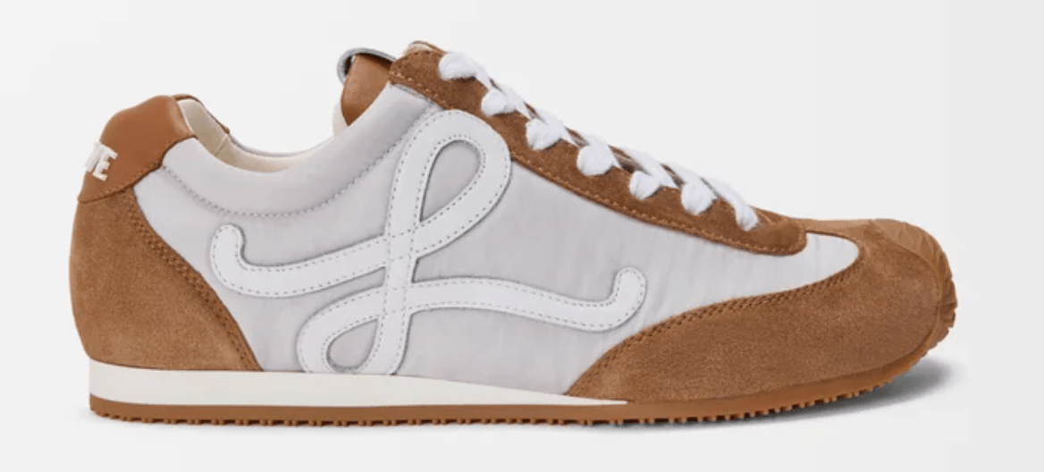 Ballet Runner 2.0 in nylon and calfskin