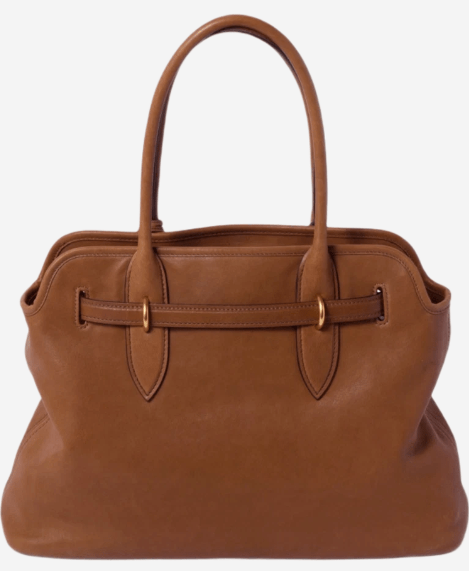 Miu Miu Aventure Nappa Leather Bag Oak