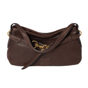 Miu Miu Aventure Nappa Leather Bag Brown