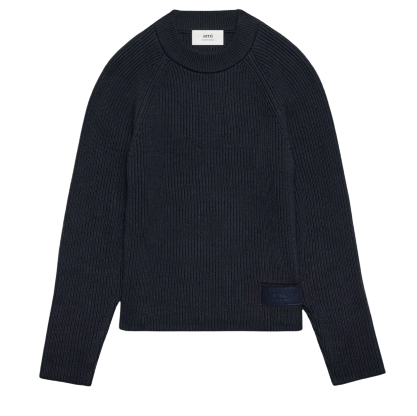 AMI Alexandre Mattiussi Crew Neck Sweater Night Blue
