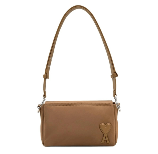 HAZELNUT Brown Nylon Canvas Marcel Lunch Box Bag