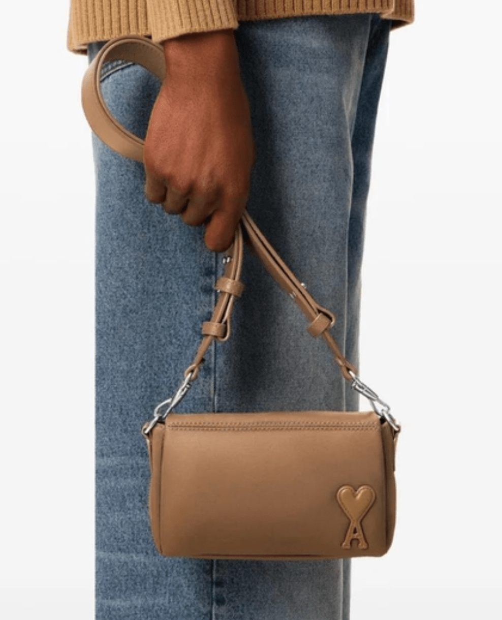HAZELNUT Brown Nylon Canvas Marcel Lunch Box Bag