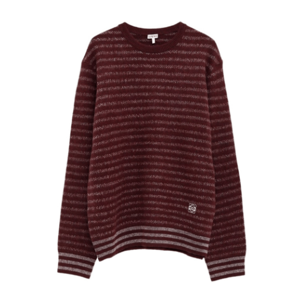 Wool Striped Crewneck Knitwear 
