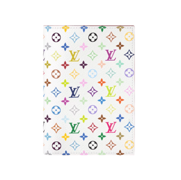 Louis Vuitton x Murakami Takashi Passport Cover Multicolore Blanc