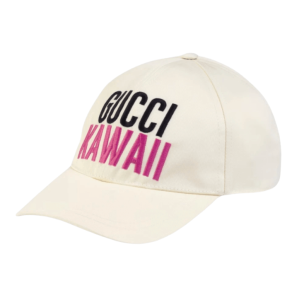 Gucci Cotton Baseball Hat Ivory