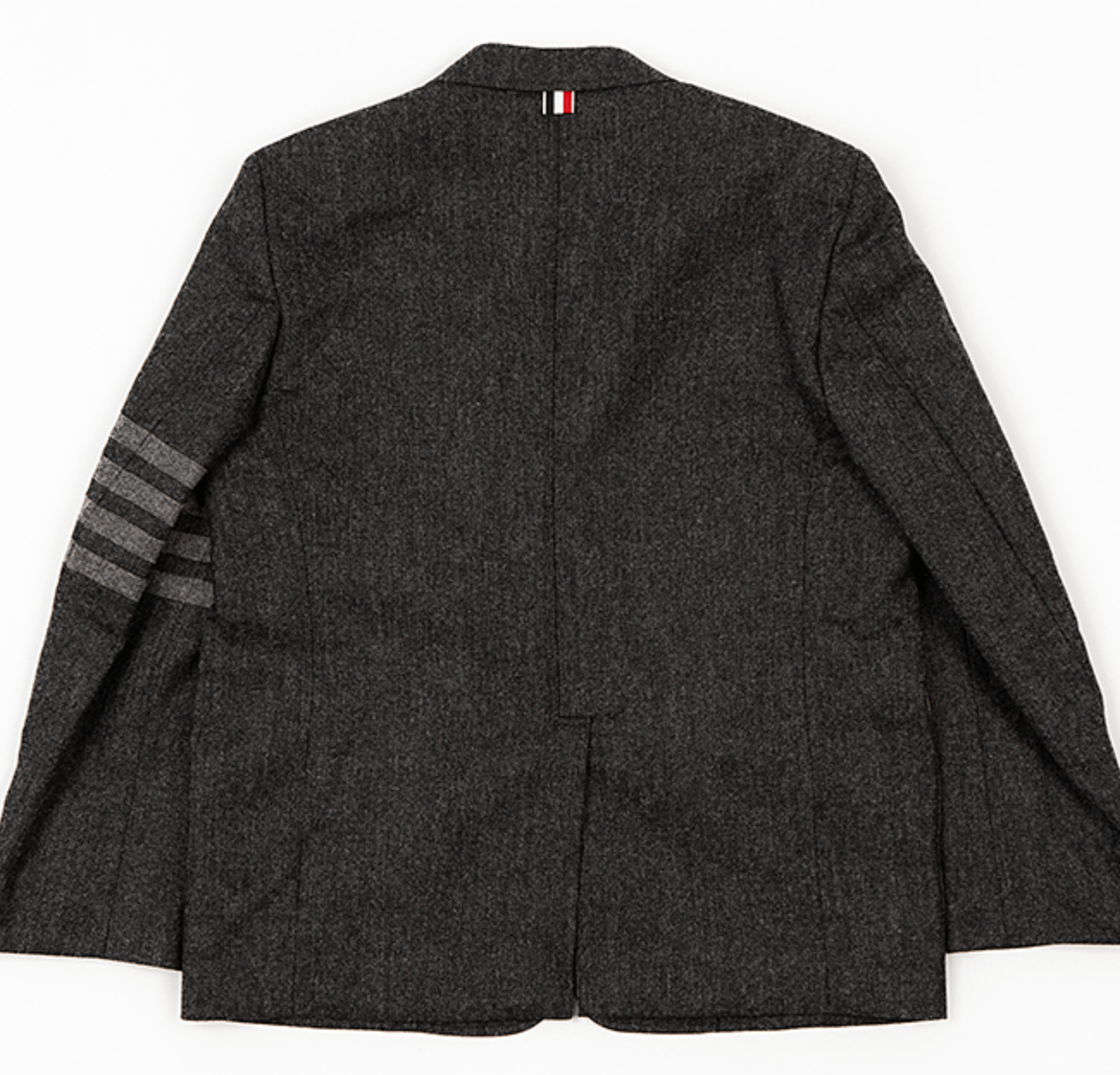 Thom Browne Donegal Tweed 4-Bar Straight Fit Sport Coat Dark Grey