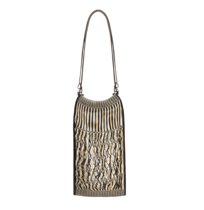 Lemaire Nylon Net Medium Filt Net Shopping Bag Light Beige Black