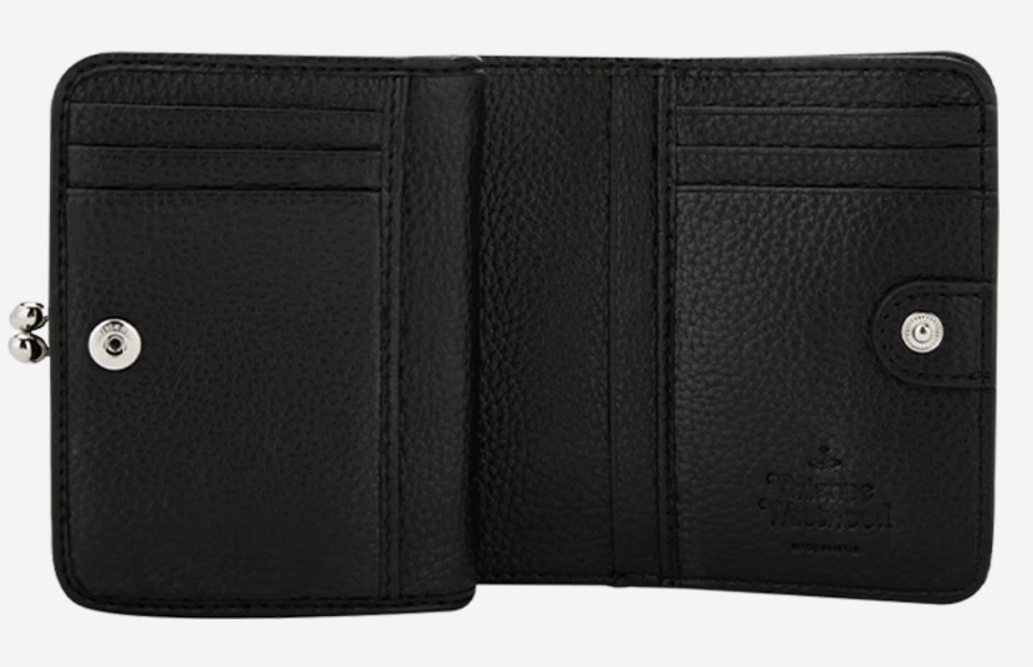 Vivienne Westwood Orb Logo Bi-Fold Wallet Black