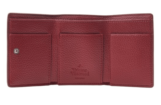 Vivienne Westwood Orb Flap Bi-Fold Wallet Red