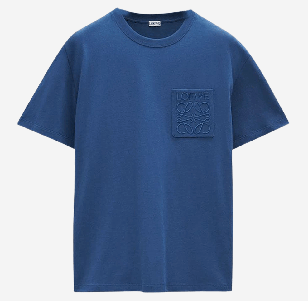 Loewe Anagram Pocket T-Shirt China Blue