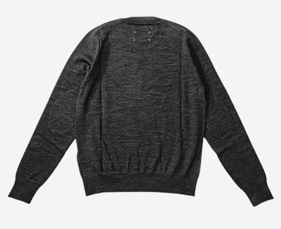 (W) Maison Margiela Crewneck Wool Sweater Dark Grey