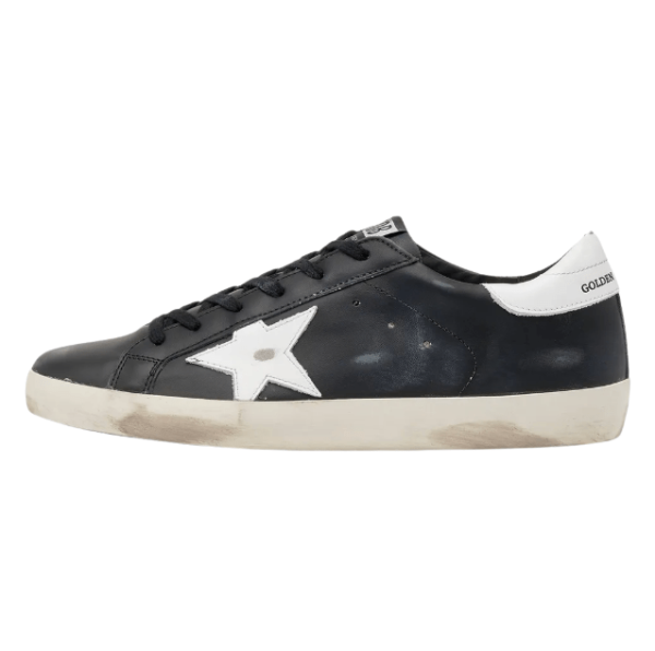 Golden Goose Super-Star Black White Leather 