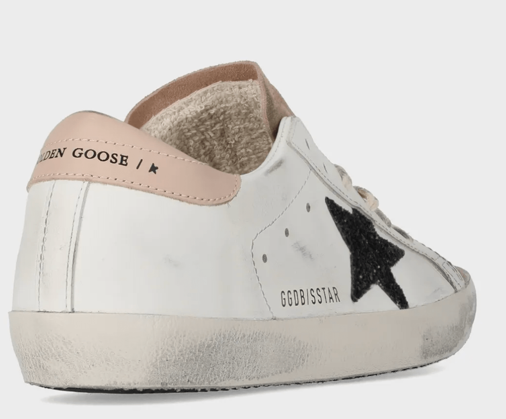 Super Star Glitter Star Pinktab Sneakers - Milk