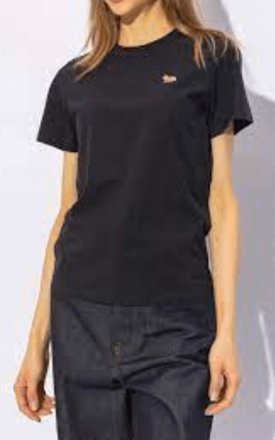 (W) Maison Kitsune Baby Fox Patch Regular T-Shirt Black