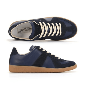 Maison Margiela Calfskin Replica Sneakers Navy