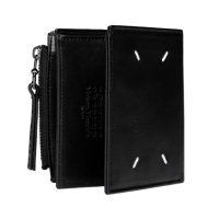 Maison Margiela Folded Leather Wallet Black