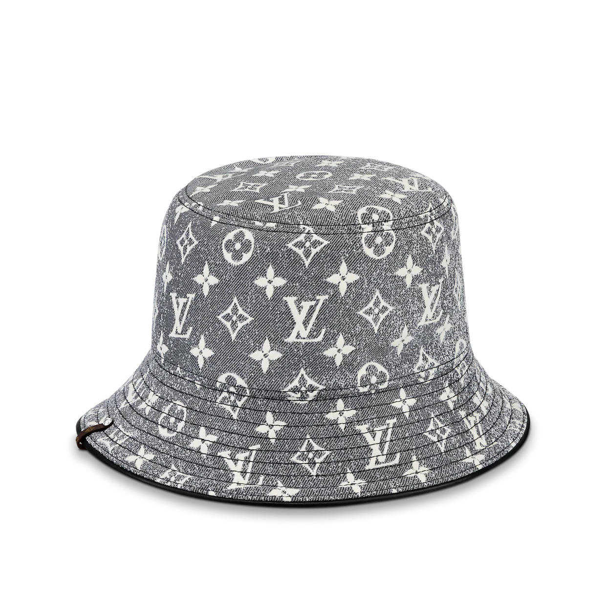 MONOGRAM JACQUARD DENIM BUCKET HAT