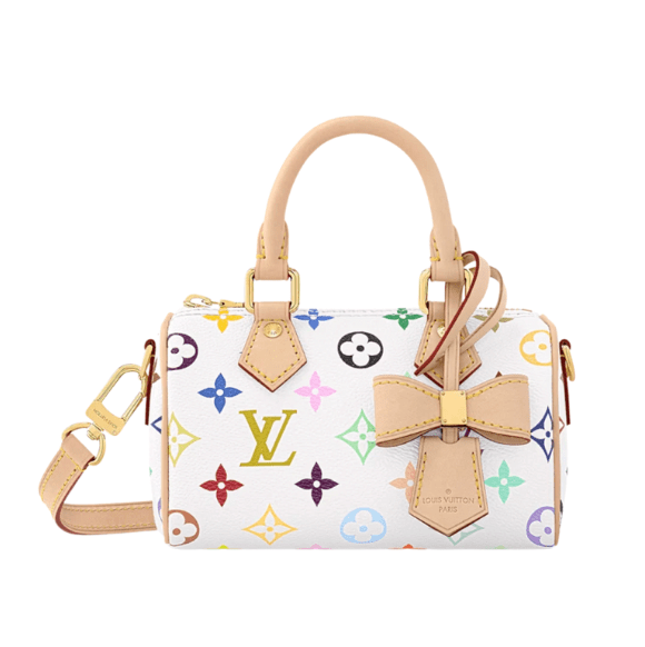 Louis Vuitton x Murakami Takashi Nano Speedy Multicolor Blanc