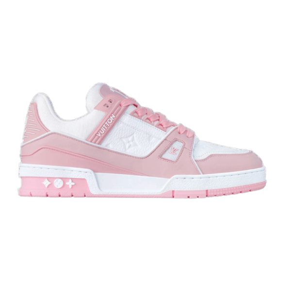 (W) Louis Vuitton LV Trainer Sneakers Rose