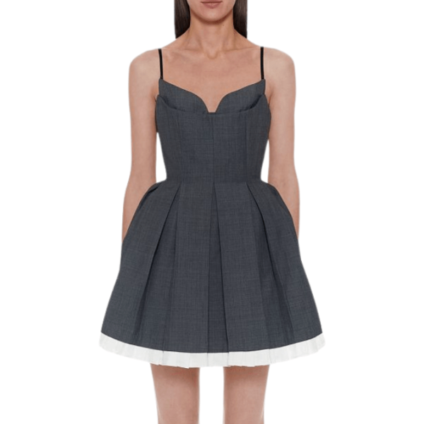 PLEATED CAMISOLE DRESS