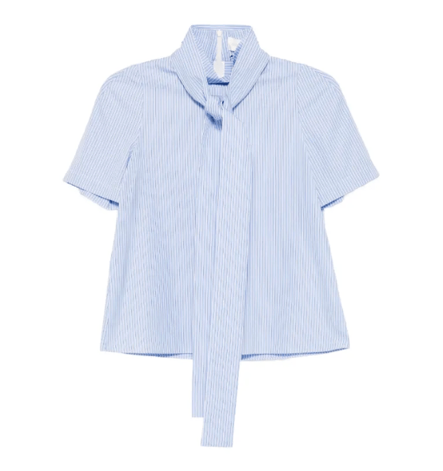 RIBBONED PULLOVER BLOUSE 