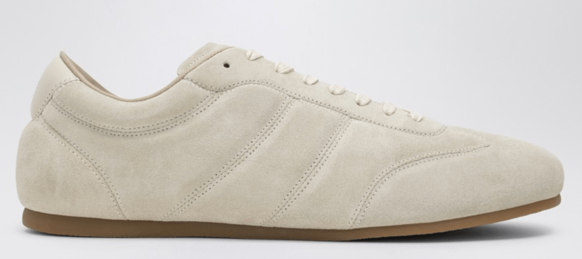 LEMAIRE Soft Runner Sneakers in Ivory Suede