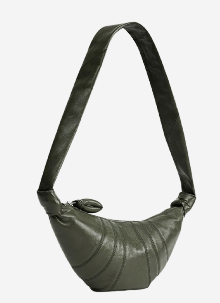 Lemaire Soft Nappa Leather Small Croissant Bag Papyrus