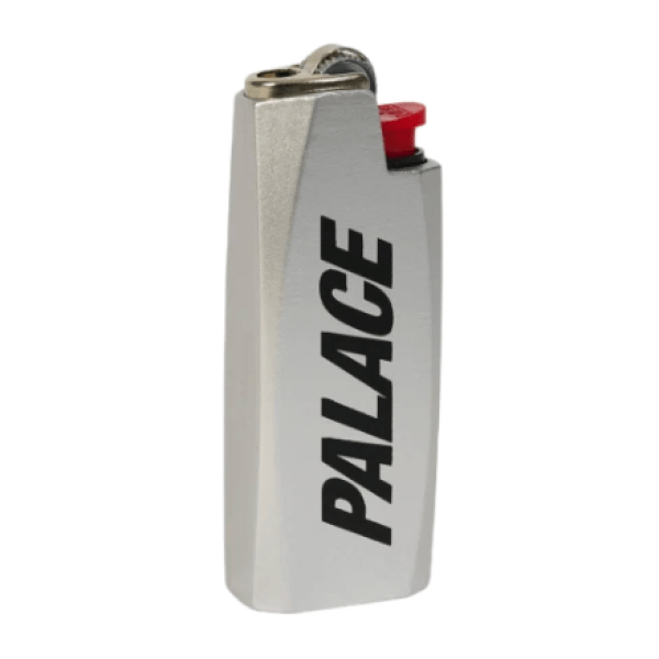 Palace Metal Lighter Case Silver - 25FW