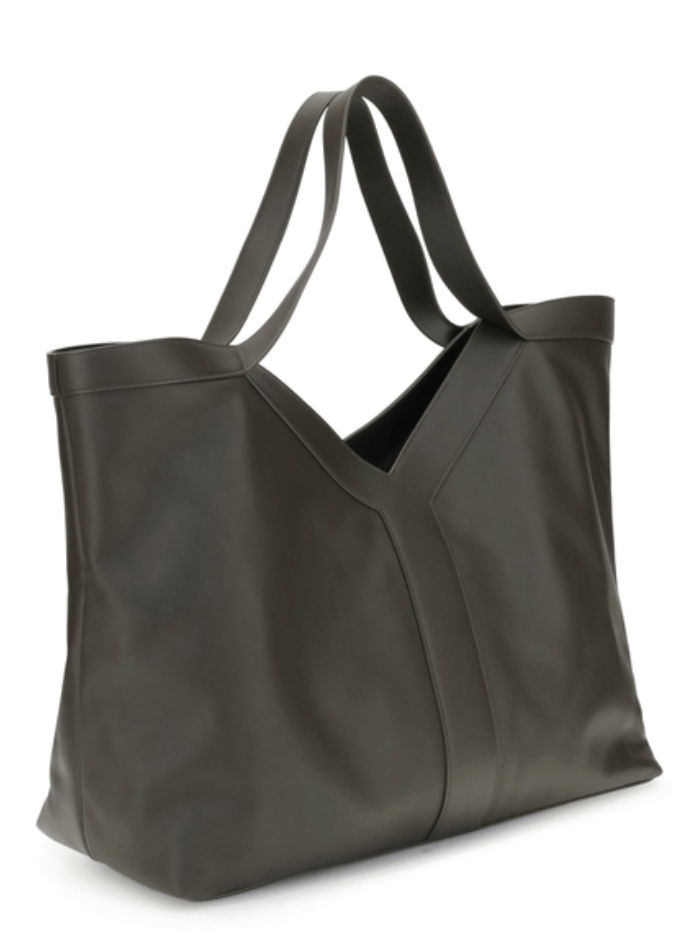 Saint Laurent Y Large Tote in Smooth Leather Light Musk