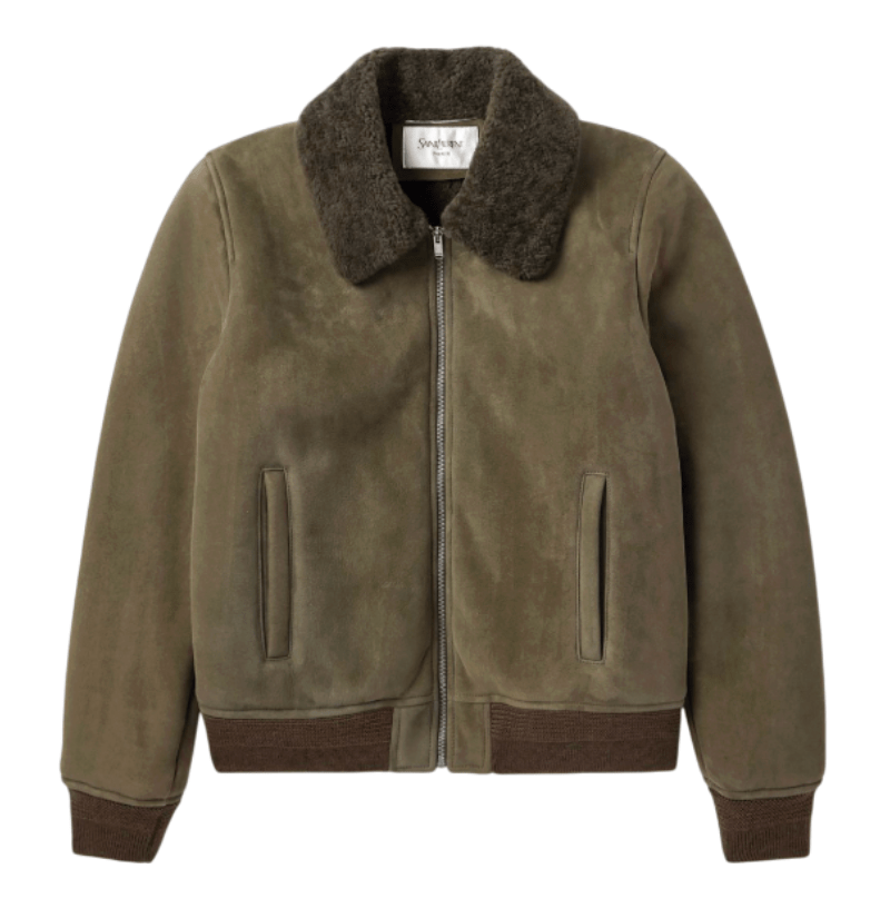 Saint Laurent Shearling Collar Jacket